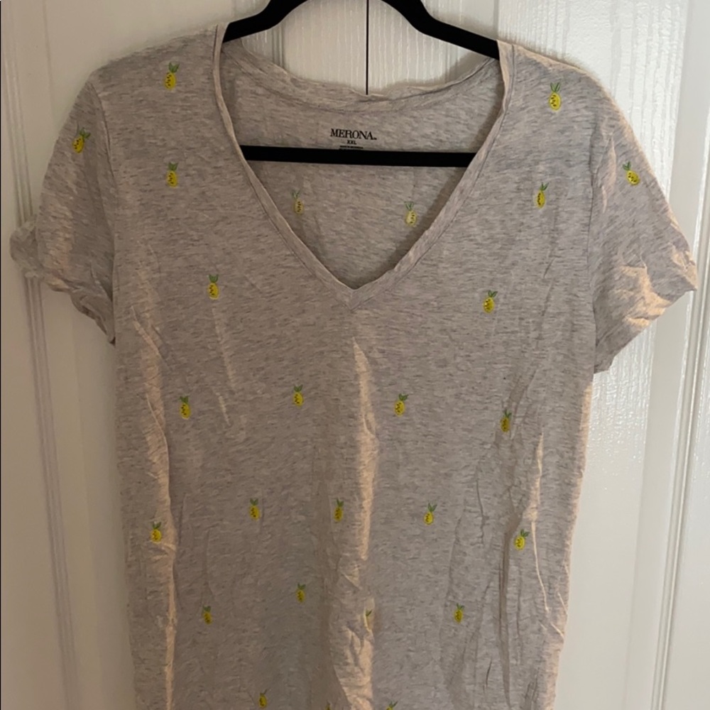Lemon embroidered t shirt